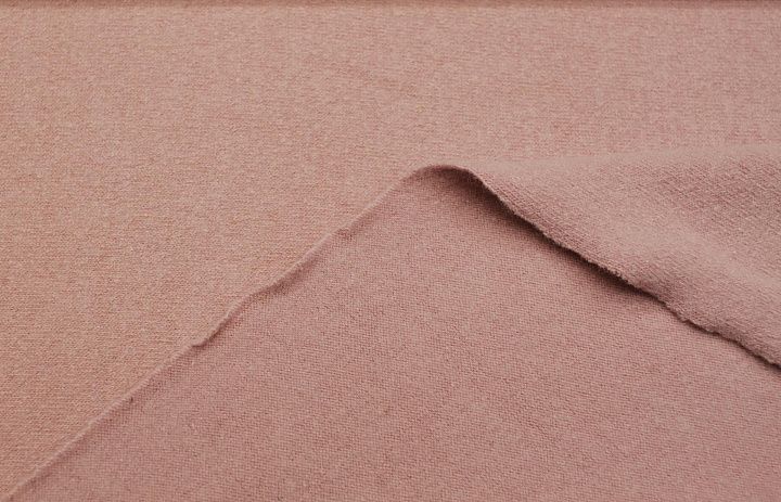 Трикотаж шерсть+ангора (о) серо-розовый - итальянские ткани Тессутидея арт. 15-1164
