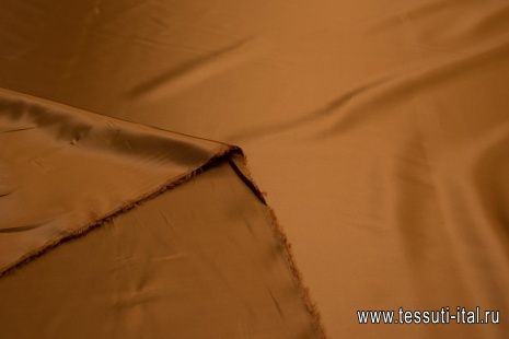 Подкладочная (о) оранжево-коричневая - итальянские ткани Тессутидея арт. 08-0966