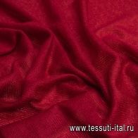 Трикотаж шерсть вязанный (о) вишневый - итальянские ткани Тессутидея арт. 15-0983