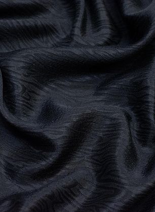 Шелк жаккард (о) черный  - в интернет-магазине тканей Тессутидея арт. 10-0692