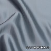 Шелк атлас продублированный (о) серый - итальянские ткани Тессутидея арт. 10-2830