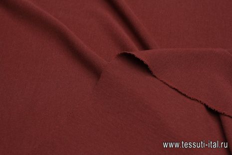 Трикотаж шерсть дабл (о) коричнево-бордовый - итальянские ткани Тессутидея арт. 15-1086