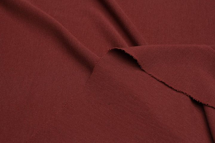 Трикотаж шерсть дабл (о) коричнево-бордовый - итальянские ткани Тессутидея арт. 15-1086