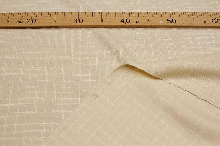 Плательная фактурная (о) молочная клетка - итальянские ткани Тессутидея арт. 03-7047
