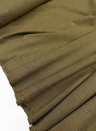 Костюмная шерсть (н) черно-желто-бордовая клетка - в интернет-магазине тканей Тессутидея арт. 05-5238