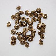 Пуговица на ножке металл медь со стразом d-10mm Roberto Cavalli - итальянские ткани Тессутидея арт. F-2494