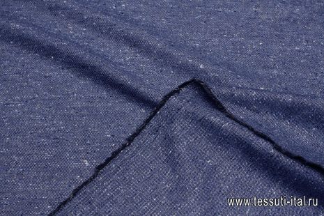 Костюмная твид (о) светло-синяя меланж - итальянские ткани Тессутидея арт. 05-4647