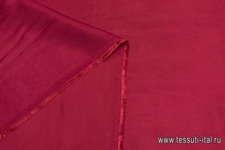 Подкладочная твил (о) темно-красная - итальянские ткани Тессутидея арт. 08-1139