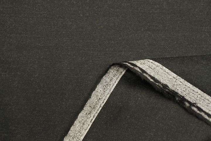 Костюмная фланель (о) темно-серая меланж - итальянские ткани Тессутидея арт. 05-4978
