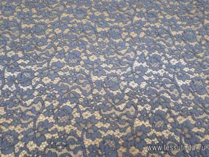 Кружевное полотно (о) серое - итальянские ткани Тессутидея арт. 01-4935