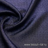 Жаккард с люрексом (о) темно-синий - итальянские ткани Тессутидея арт. 03-7084