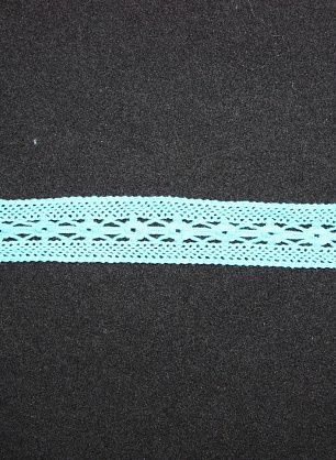 Тесьма макраме бирюзовая ш-2см - в интернет-магазине тканей Тессутидея арт. 01-1700