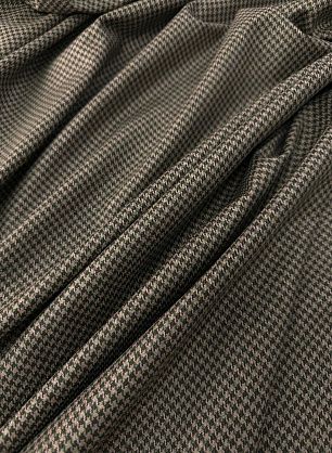 Костюмная шерсть+шелк (н) розово-зеленая клетка - в интернет-магазине тканей Тессутидея арт. 05-5125