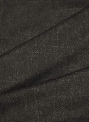 Костюмная шерсть+шелк (н) черно-серая стилизованная елочка - в интернет-магазине тканей Тессутидея арт. 05-4967