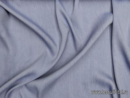 Лен стрейч (о) сине-сиреневый - итальянские ткани Тессутидея арт. 16-0836