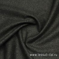 Пальтовая кашемир+шерсть двухслойная (о) темно-серая/серая - итальянские ткани Тессутидея арт. 09-2085