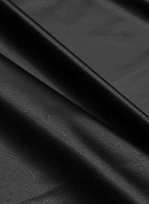 Искусственная кожа на флисовой основе (о) черная - в интернет-магазине тканей Тессутидея арт. 03-7393