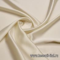 Шелк атлас (о) молочный - итальянские ткани Тессутидея арт. 10-3629