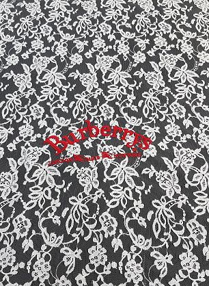 Кружевное полотно с вышивкой макраме купон (2,1м) (н) красная вышивка Burberry на айвори - в интернет-магазине тканей Тессутидея арт. 03-6218