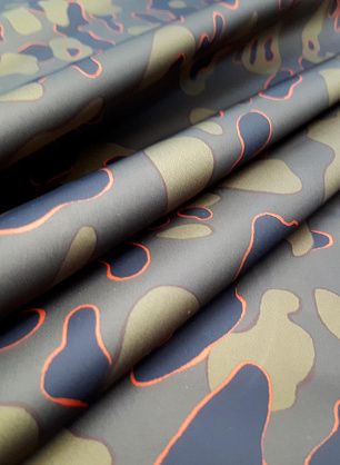 Плащевая (н) орнамент милитари - в интернет-магазине тканей Тессутидея арт. 11-0352