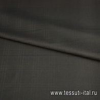 Костюмная стрейч (о) темно-синяя клетка ш-155см - итальянские ткани Тессутидея арт. 05-2282