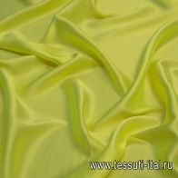 Шелк атлас стрейч (о) ярко-желтый - итальянские ткани Тессутидея арт. 10-1123