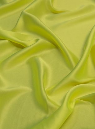 Шелк атлас стрейч (о) ярко-желтый - в интернет-магазине тканей Тессутидея арт. 10-1123