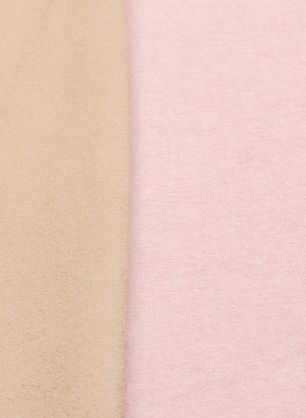 Пальтовая двухслойная дабл (о) розовая/бежевая - в интернет-магазине тканей Тессутидея арт. 09-1954