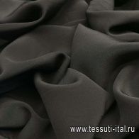 Крепдешин (о) темно-серый - итальянские ткани Тессутидея арт. 02-7580