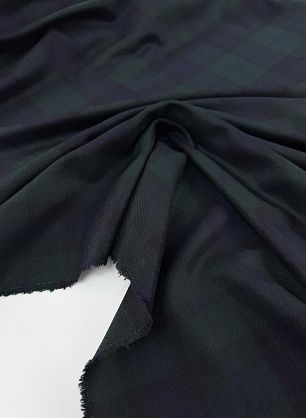 Костюмная кашемир (н) сине-зеленая клетка - в интернет-магазине тканей Тессутидея арт. 05-5105