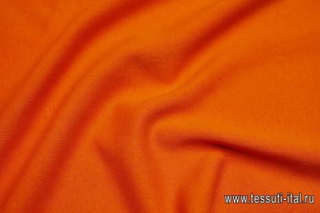 Футер с начесом хлопок (о) оранжевый - итальянские ткани Тессутидея арт. 12-1143