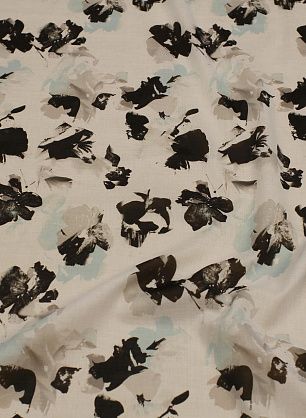 Батист (н) серо-черный рисунок на белом - в интернет-магазине тканей Тессутидея арт. 01-7533