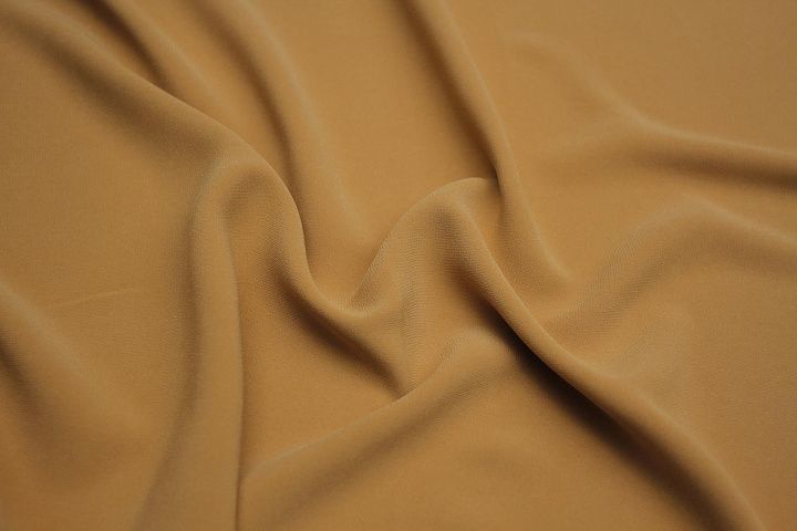 Плательная кади стрейч 270 г/м (о) мокрый песок  - итальянские ткани Тессутидея арт. 03-6847