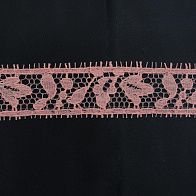 Кружево ш-2,5см коралловое - итальянские ткани Тессутидея арт. F-6302