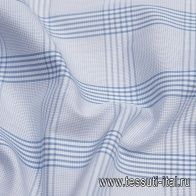 Сорочечная (н) сине-белая клетка - итальянские ткани Тессутидея арт. 01-5935