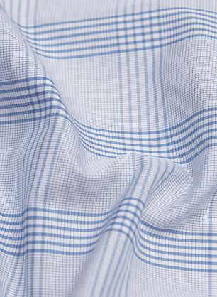 Сорочечная (н) сине-белая клетка - в интернет-магазине тканей Тессутидея арт. 01-5935