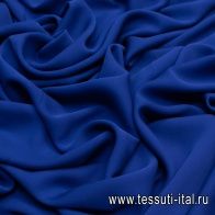 Крепдешин стрейч (о) синий - итальянские ткани Тессутидея арт. 02-9011