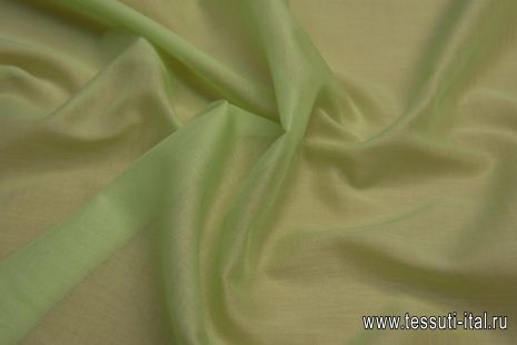 Батист (о) салатовый - итальянские ткани Тессутидея арт. 01-5650