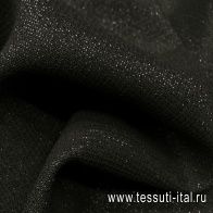 Костюмная с люрексом (о) черная - итальянские ткани Тессутидея арт. 05-2766