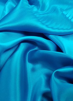 Шелк атлас (о) ярко-голубой - в интернет-магазине тканей Тессутидея арт. 10-1851