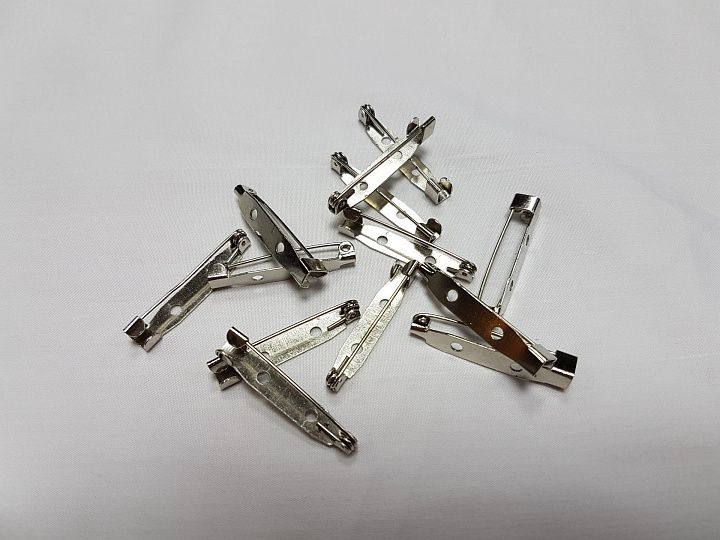 Булавка для броши 3,3см - итальянские ткани Тессутидея арт. F-2980