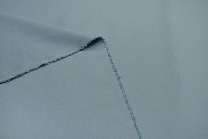 Хлопок стрейч диагональ (о) светло-серо-зеленый - итальянские ткани Тессутидея арт. 01-5571