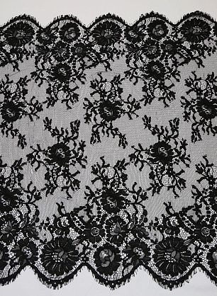 Кружево (о) черное Ermanno Scervino - в интернет-магазине тканей Тессутидея арт. 03-4293