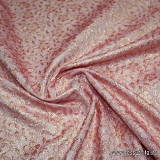 Плательная фактурная с люрексом (н) красная - итальянские ткани Тессутидея арт. 03-2867