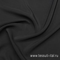 Крепдешин (о) темно-серый - итальянские ткани Тессутидея арт. 10-3874