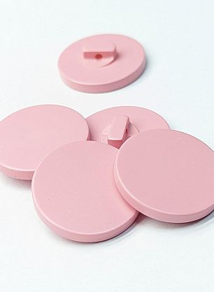 Пуговица пластик на ножке d-25мм розовая - в интернет-магазине тканей Тессутидея арт. F-6132