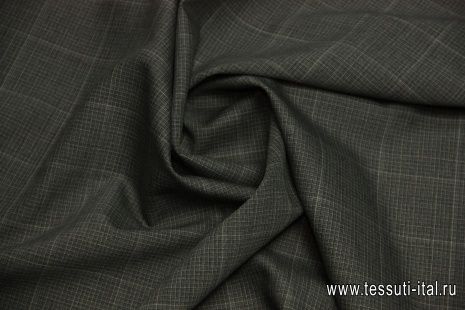Костюмная (н) серая стилизованная клетка ш-155см - итальянские ткани Тессутидея арт. 05-2313