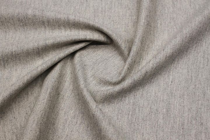 Пальтовая двухслойная (о) бежевая/серая - итальянские ткани Тессутидея арт. 09-2107