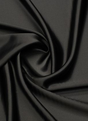 Шелк атлас (о) черный - в интернет-магазине тканей Тессутидея арт. 10-3948