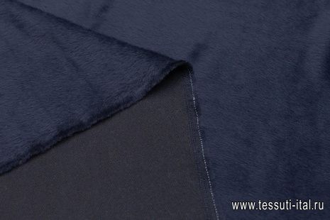 Пальтовая альпака (о) темно-синяя - итальянские ткани Тессутидея арт. 09-2005